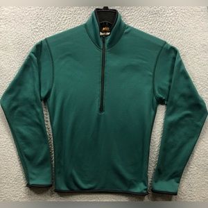 Vintage REI Thaw 1/2 Zip Fleece Pullover Sweater Men Size Small Green